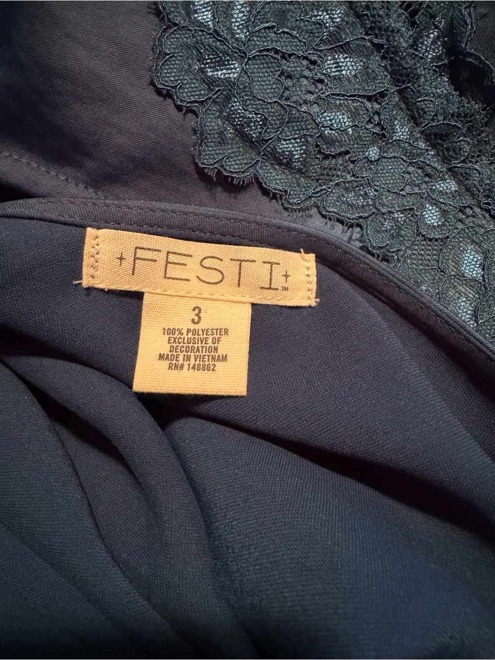 Torrid FESTI Teal Satin Drop Waist Maxi Dress with Lace Trim - Picture 6 of 6